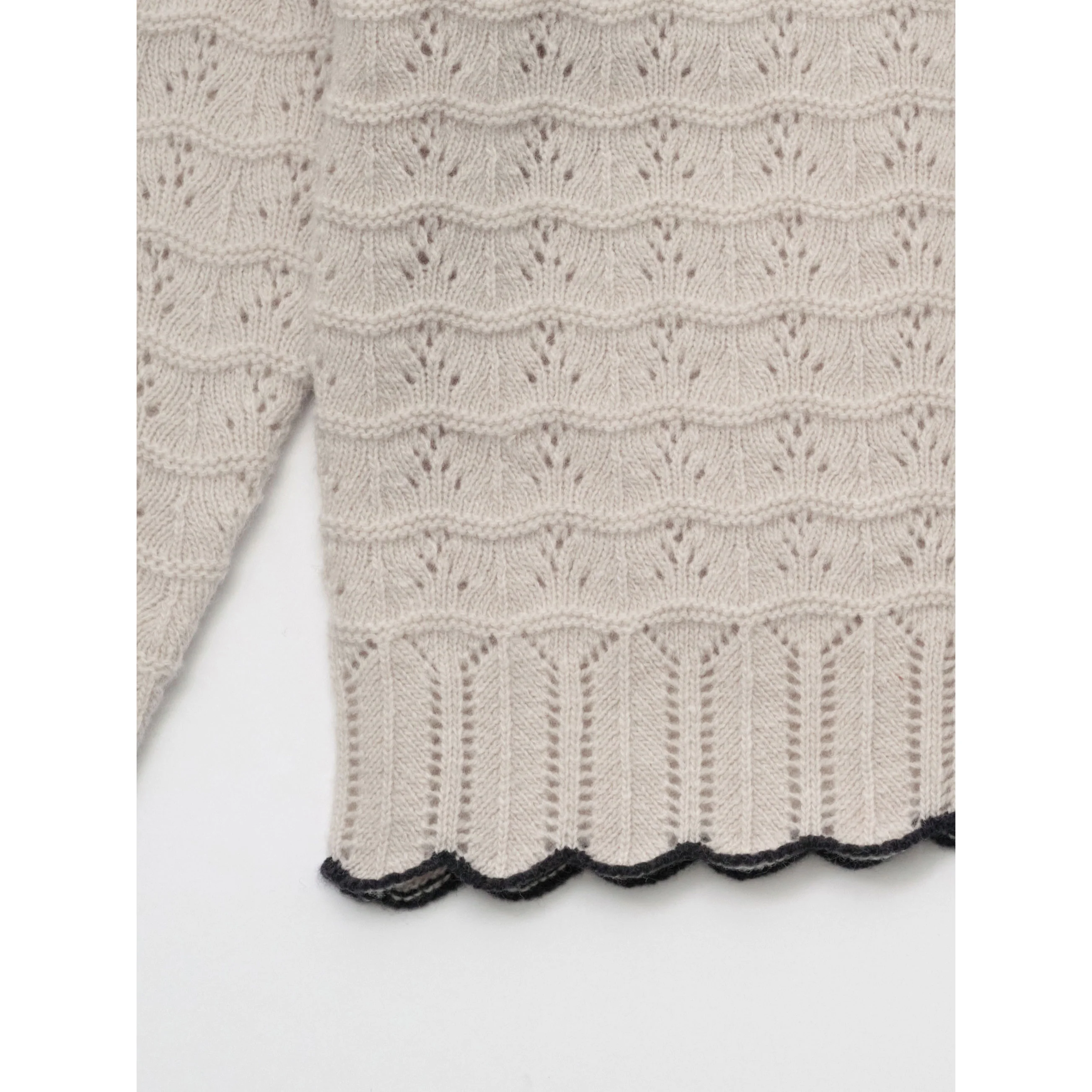 Louisiella Light Beige Bretta Knit Cardigan - Image 5