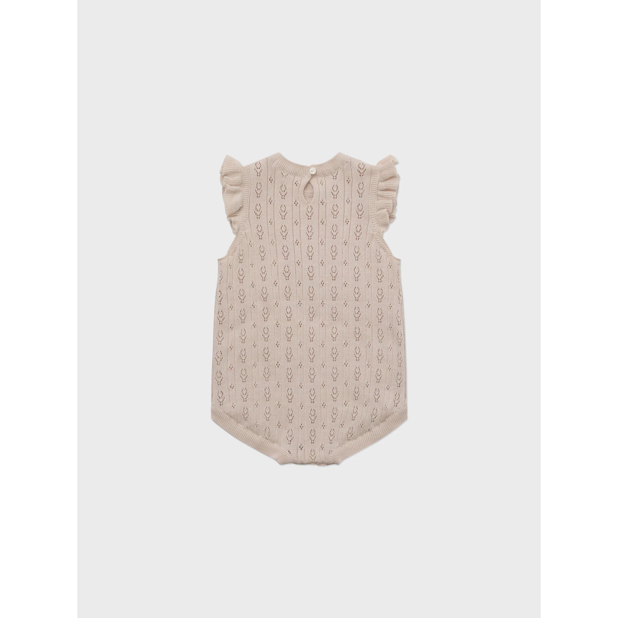 Louisiella Light Pink Anneth Knit Baby Romper - Image 2