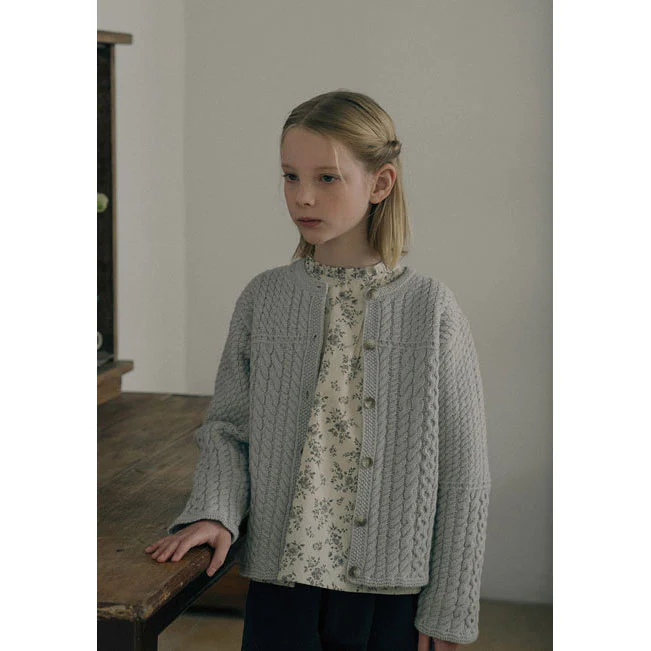 Louisiella Pale Blue Benjamin Knit Cardigan - Image 2