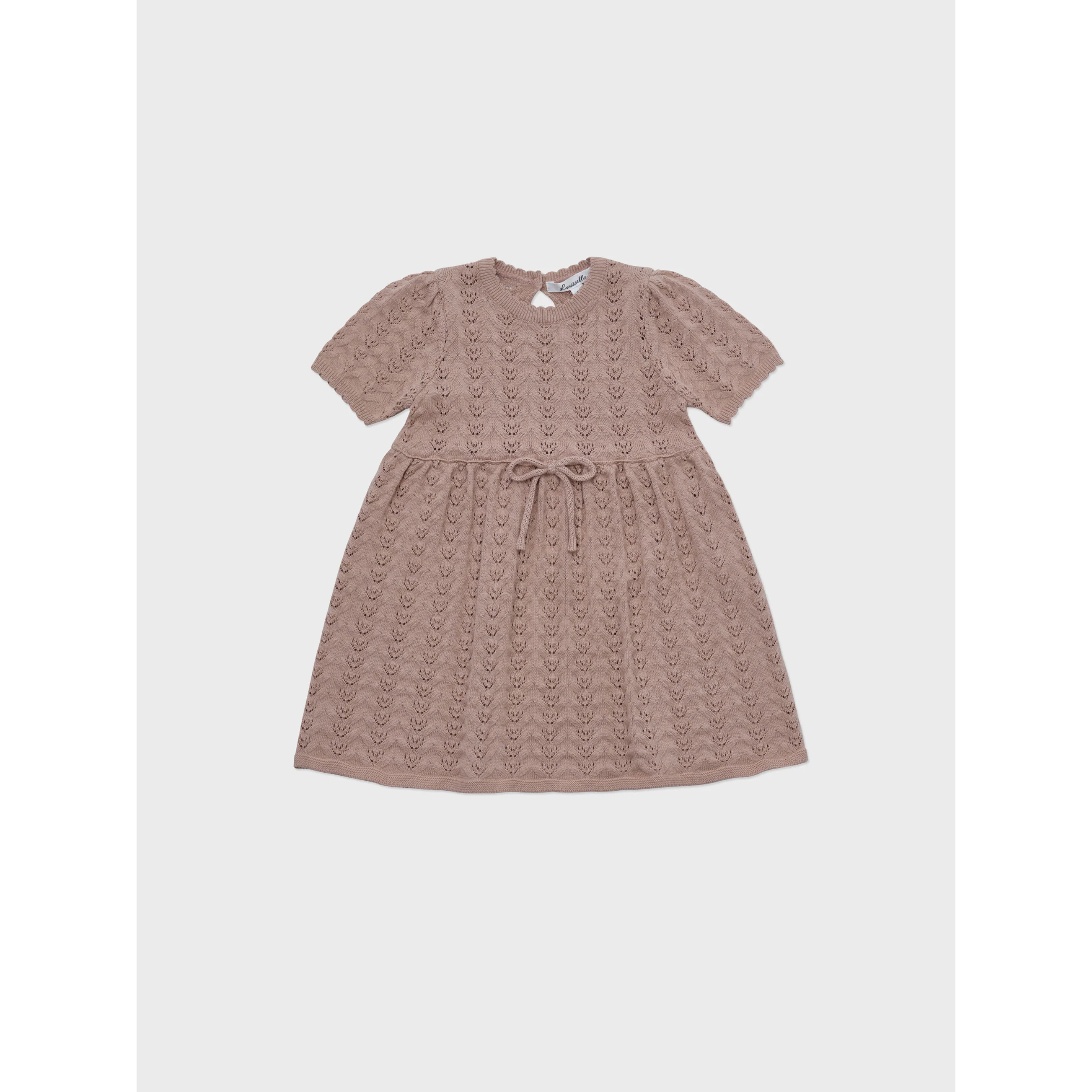 Louisiella Pink Delaney Knit Baby Dress