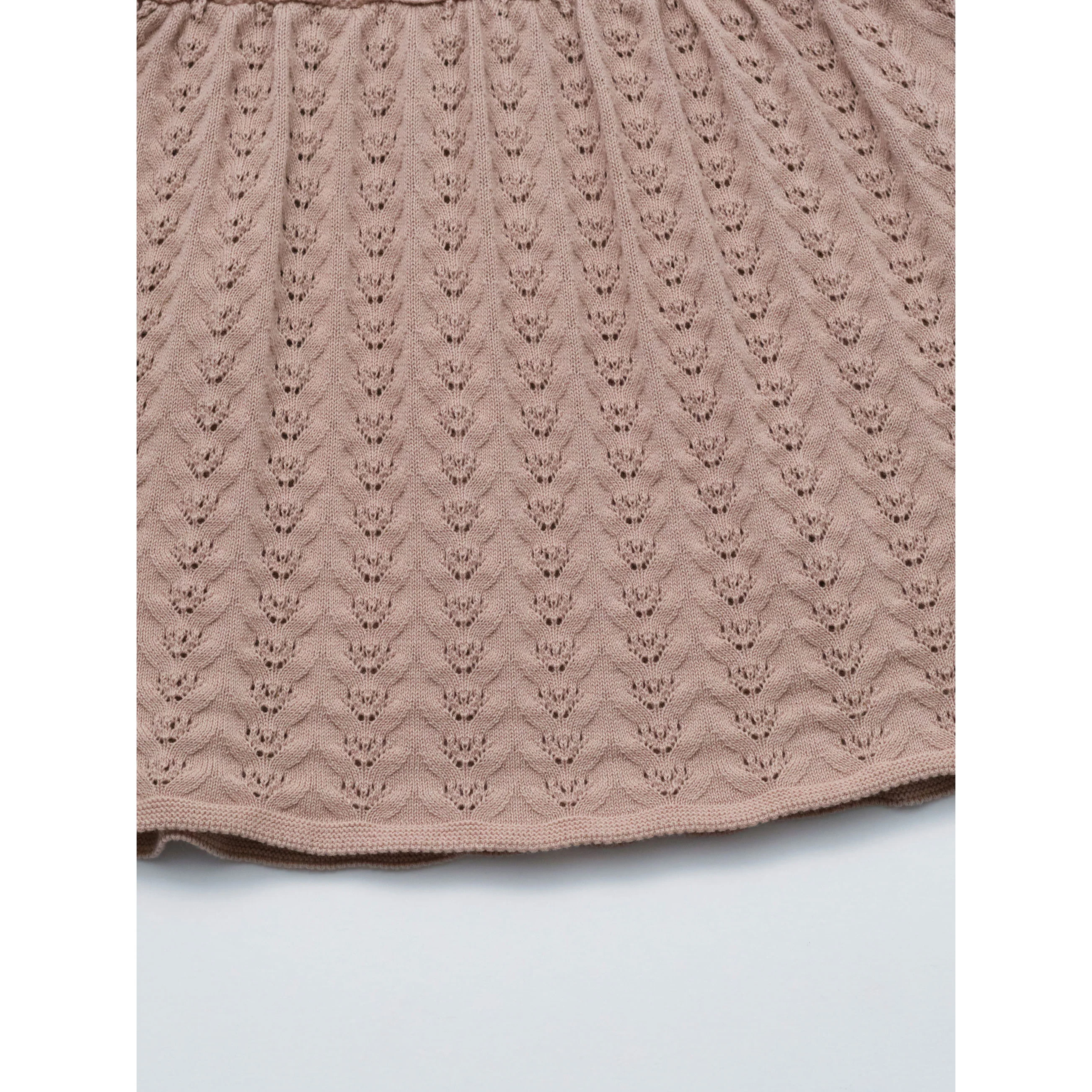 Louisiella Pink Delaney Knit Baby Dress - Image 4