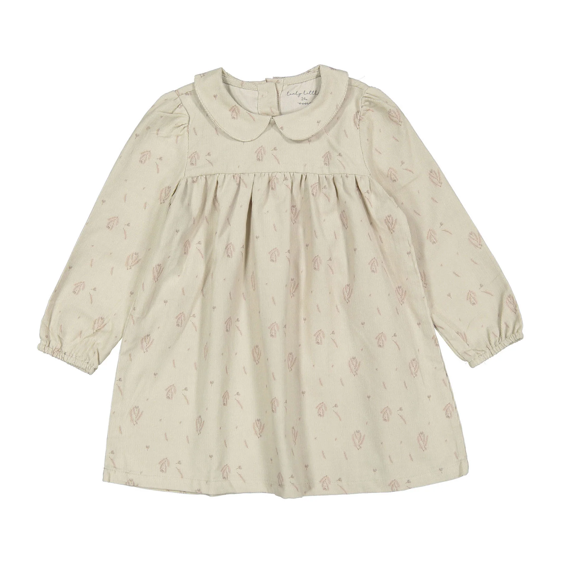 Lovely Littles Corduroy Collar Dress - Ember