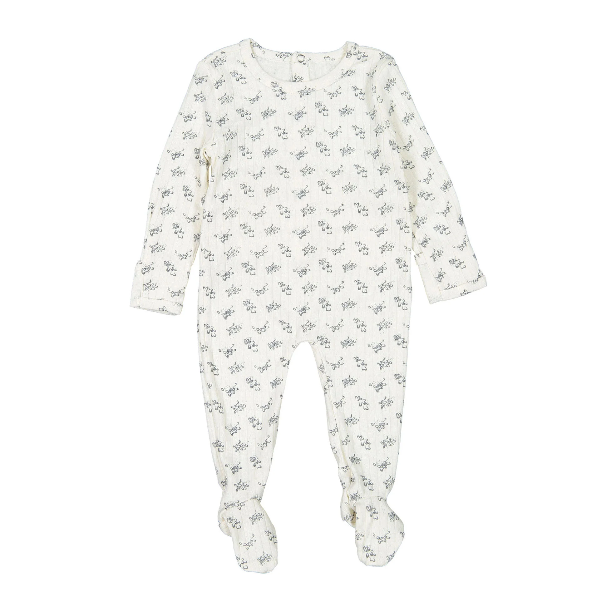 Lovely Littles Printed Romper - Oaklyn Blue
