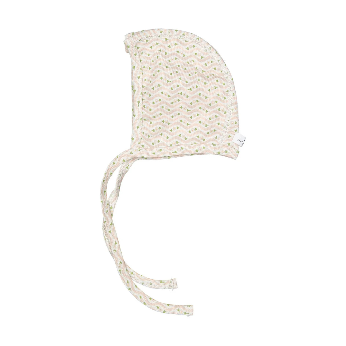 Lovely Littles The Printed Bonnet - Elsie Pink