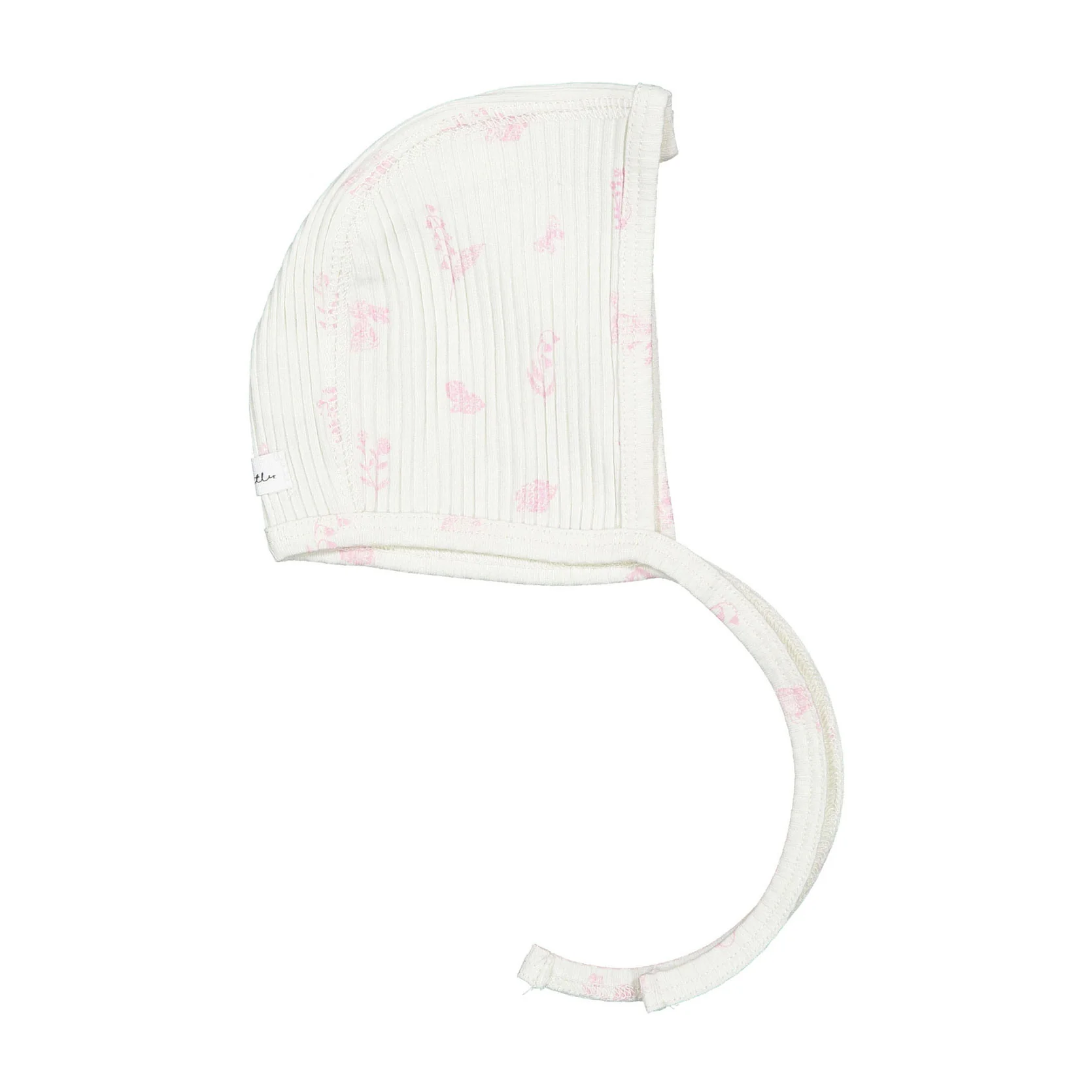 Lovely Littles The Printed Bonnet - Meadow Pink