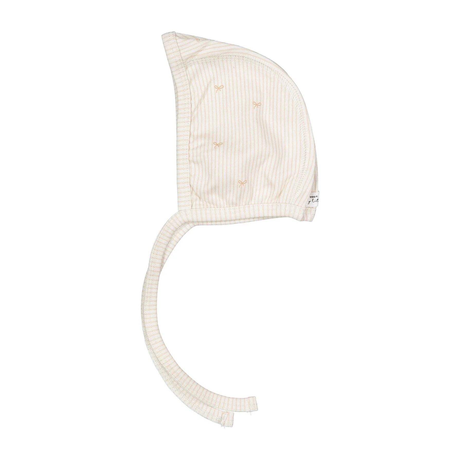 Lovely Littles The Printed Bonnet - Pink Bow