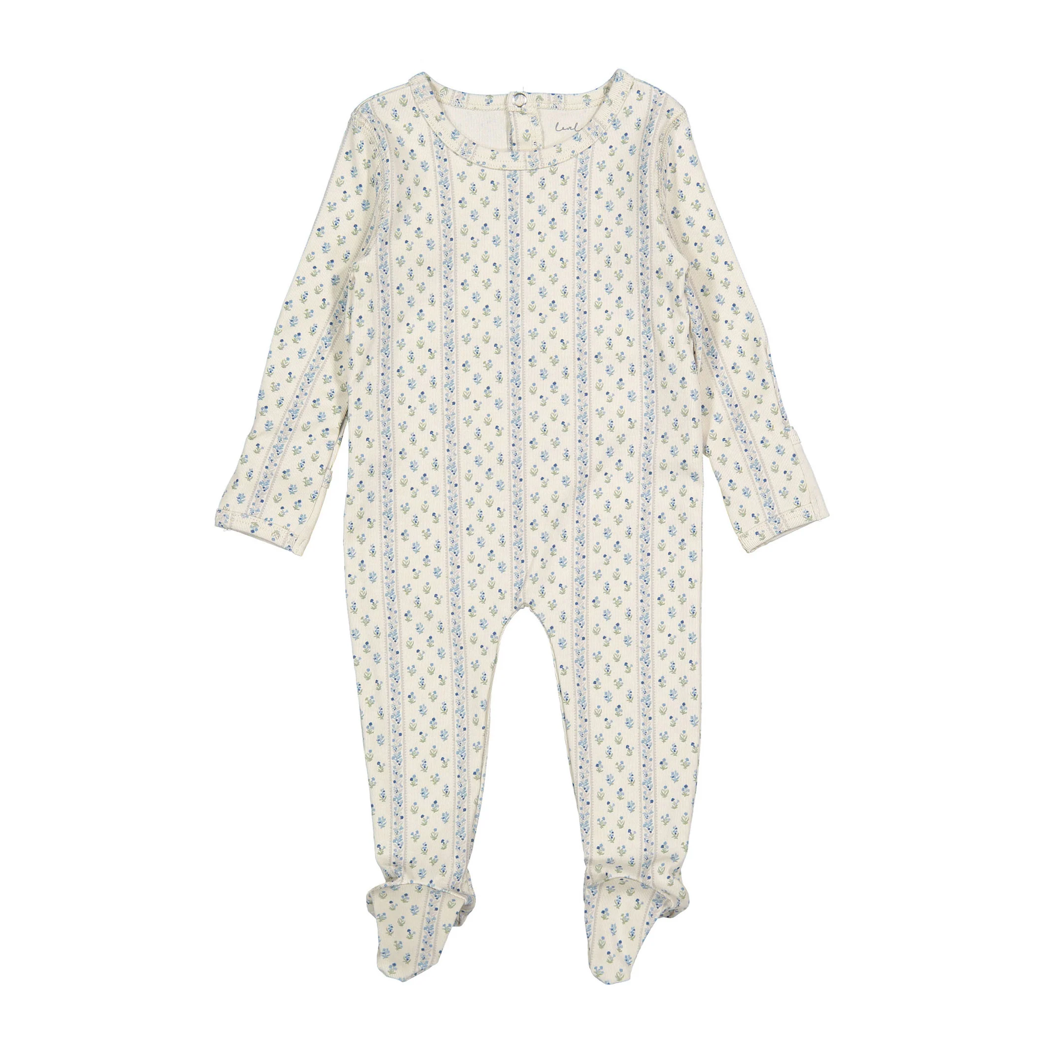 Lovely Littles The Printed Romper - Lux Blue