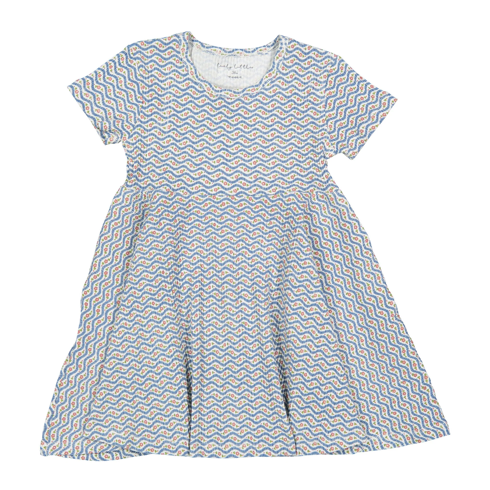 Lovely Littles The Printed Short Sleeve Dress - Elsie Denim