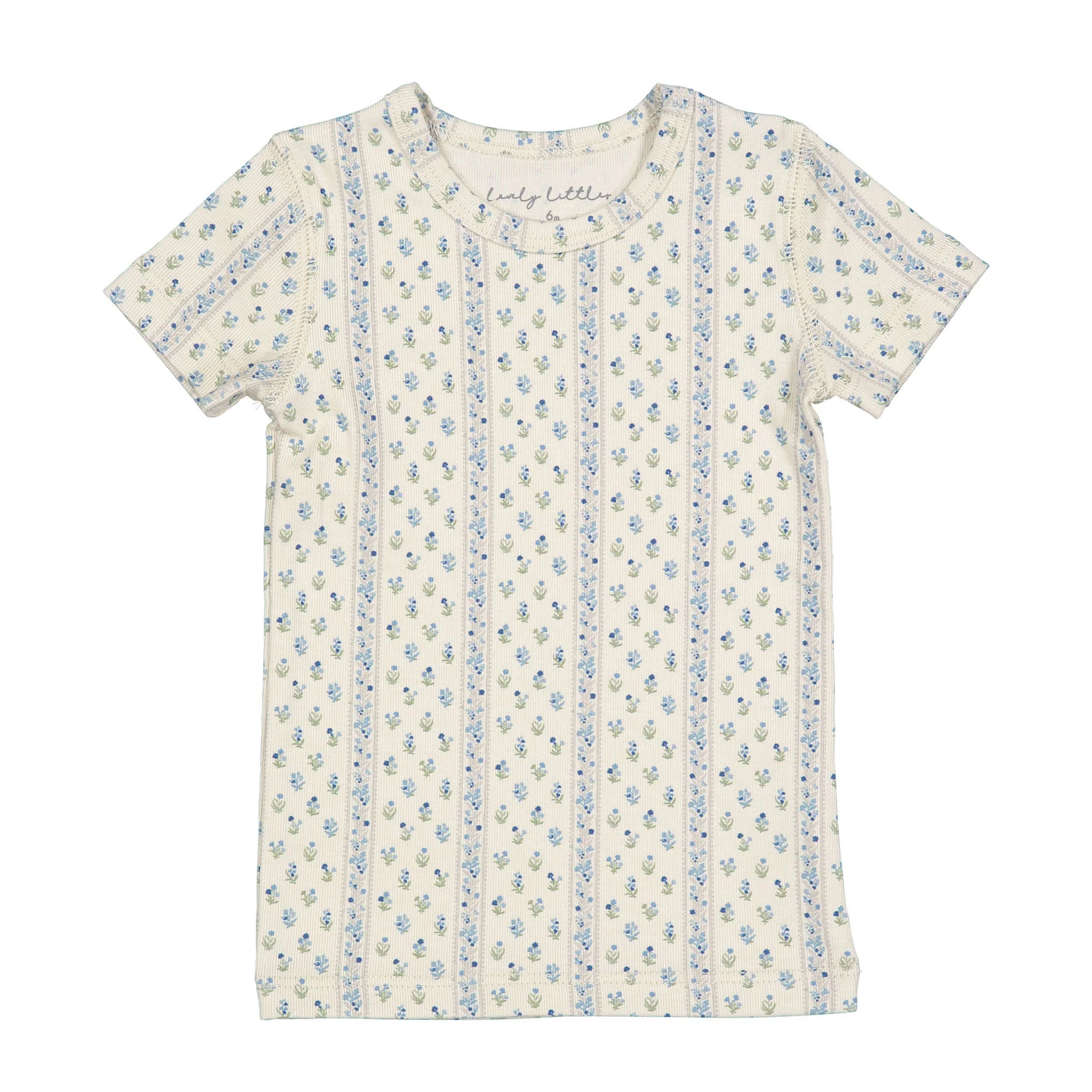 Lovely Littles The Printed Short Sleeve Tee - Lux Blue