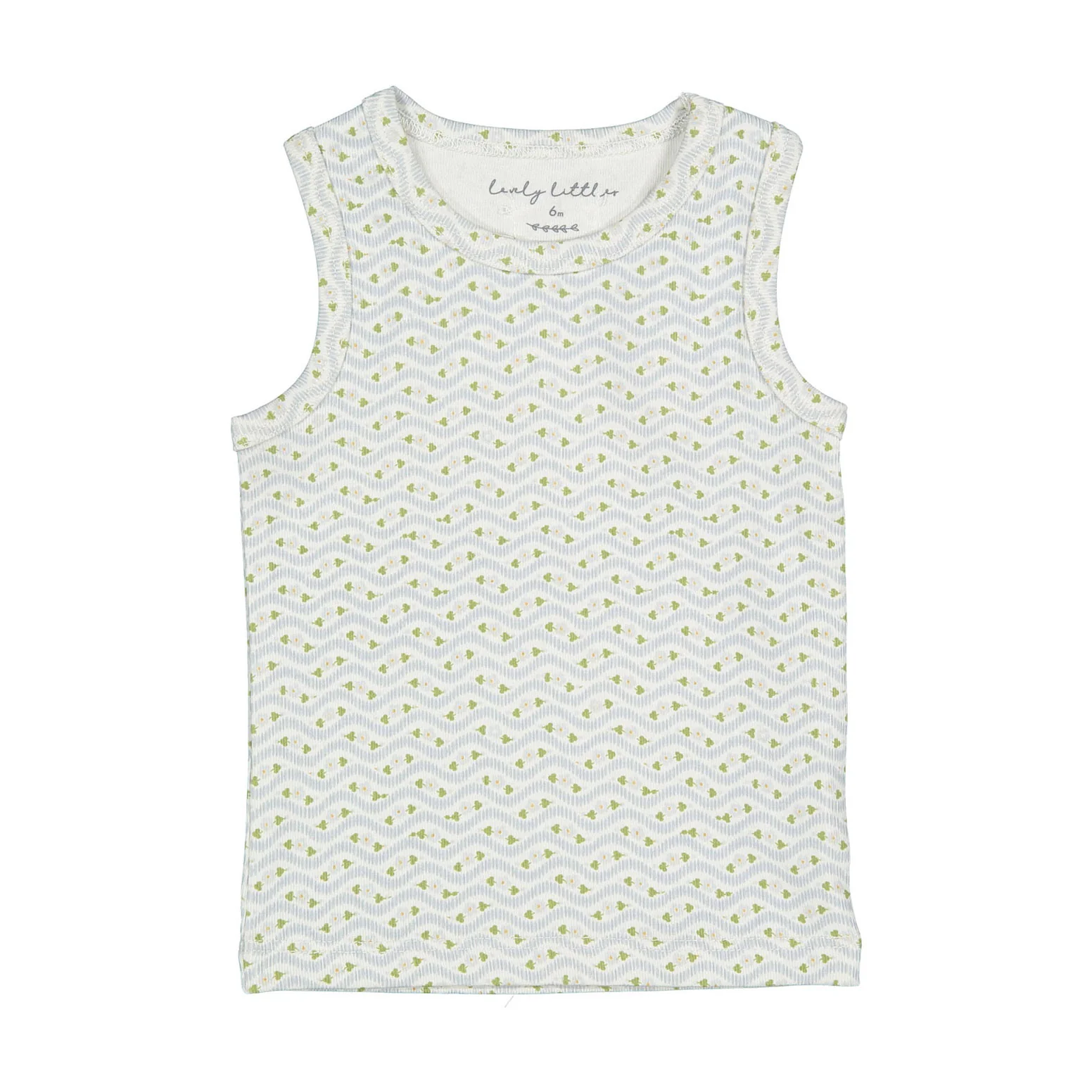 Lovely Littles The Printed Tank - Elsie Blue