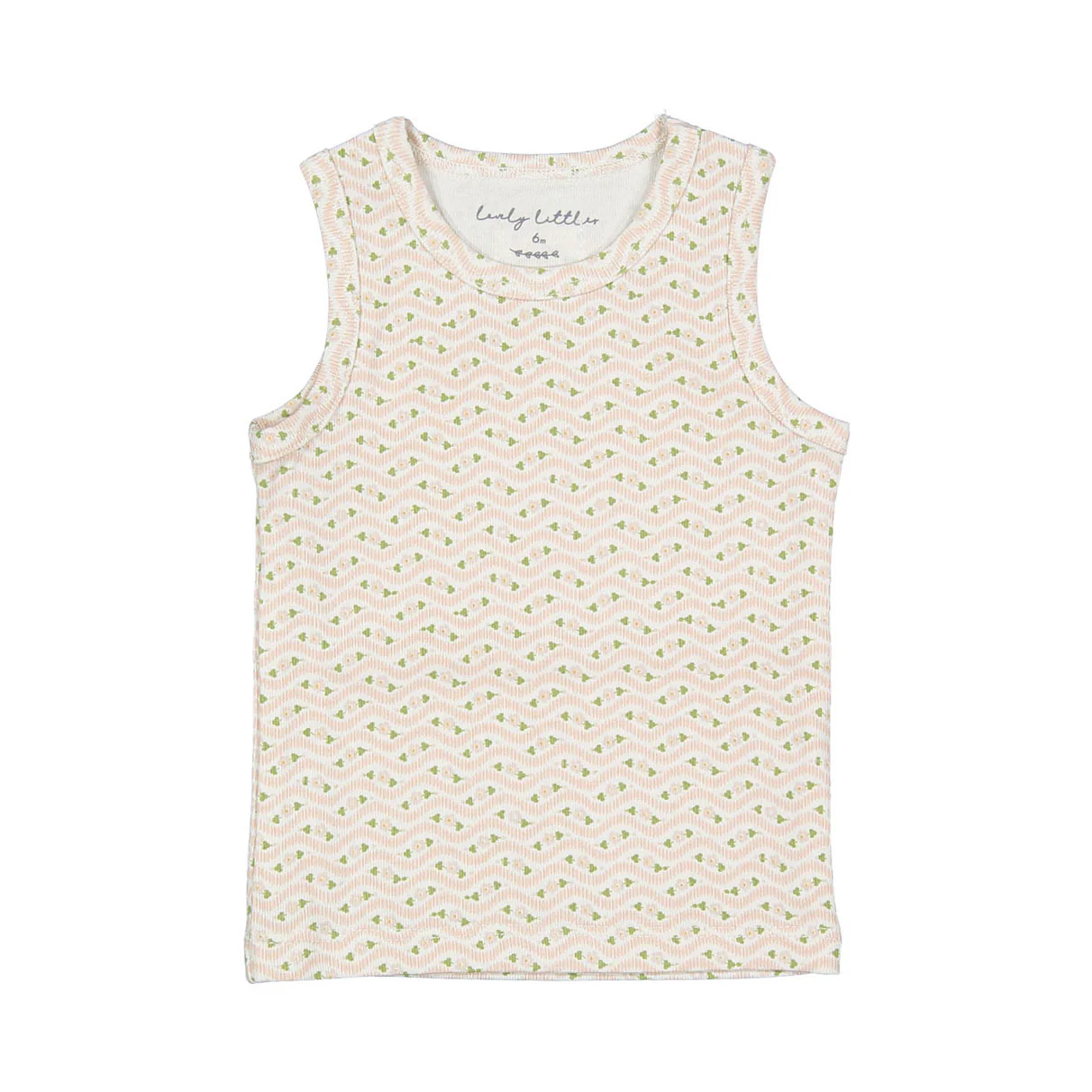Lovely Littles The Printed Tank - Elsie Pink