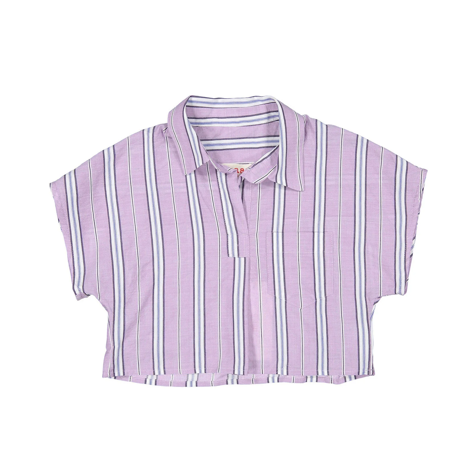 Maan Lilac Striped Fiesta Blouse
