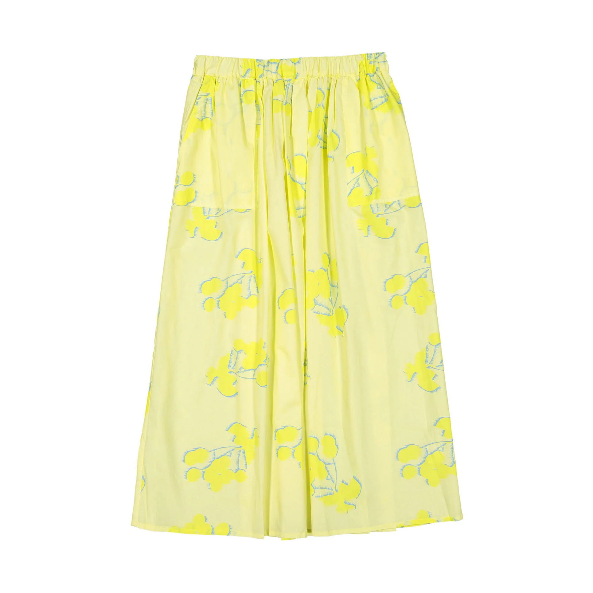 Maan Yellow Woven Womens Datsun Skirt