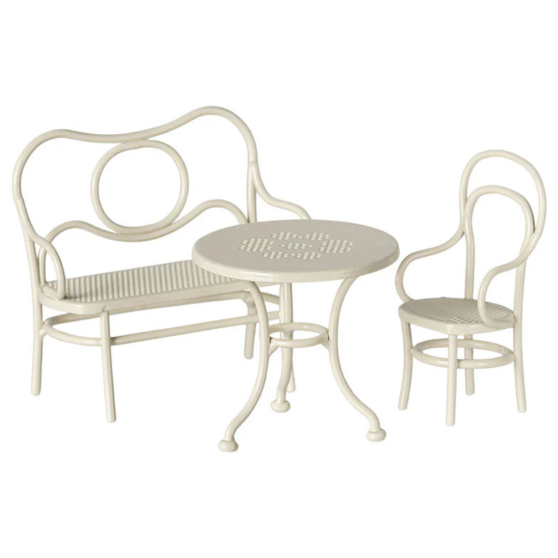 Maileg Cafe Set, Mouse, Small - Off White