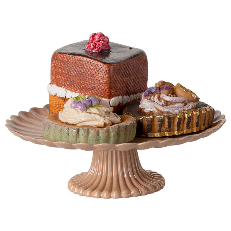 Maileg Cakes and Cake Stand, Mini - Image 2