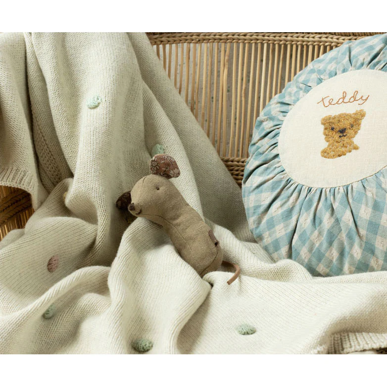 Maileg Lullaby Friends, Mouse Rattle - Light Umber - Image 2