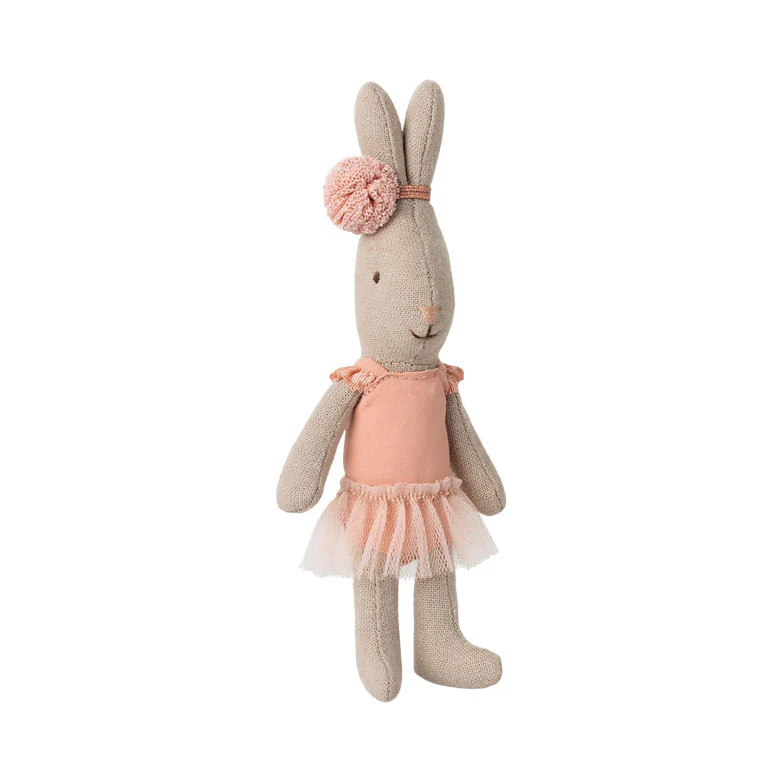 Maileg Rabbit, Micro - Ballet Suit And Skirt Rose