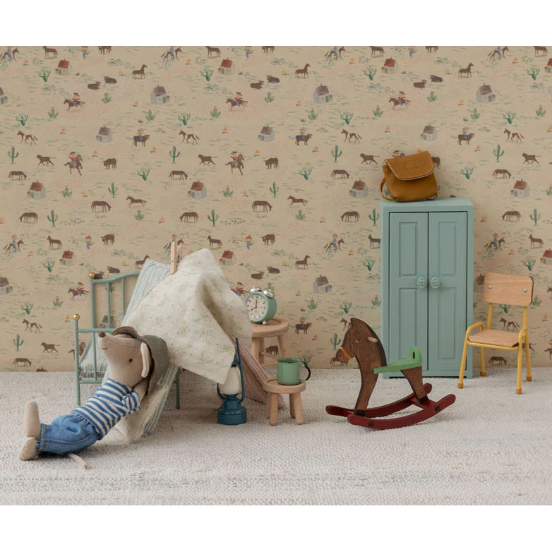 Maileg Rocking Horse, Mouse - Dark Brown - Image 2