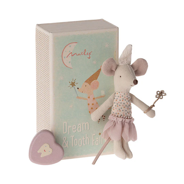 Maileg Tooth Fairy Mouse, Little Sister In Matchbox - Image 2