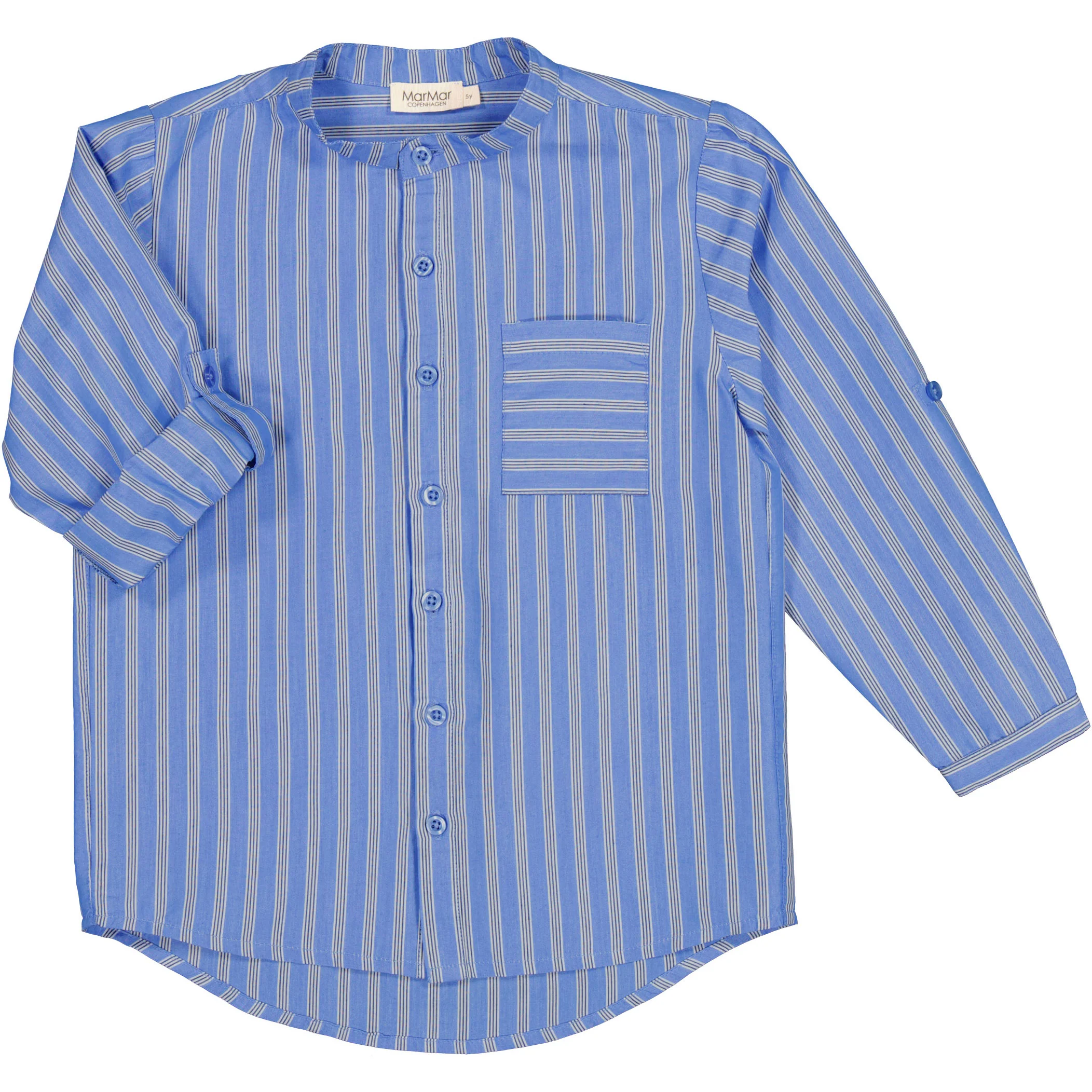 MarMar Copenhagen Cornflower Stripe LS Shirt Theodor Shirt - Image 2