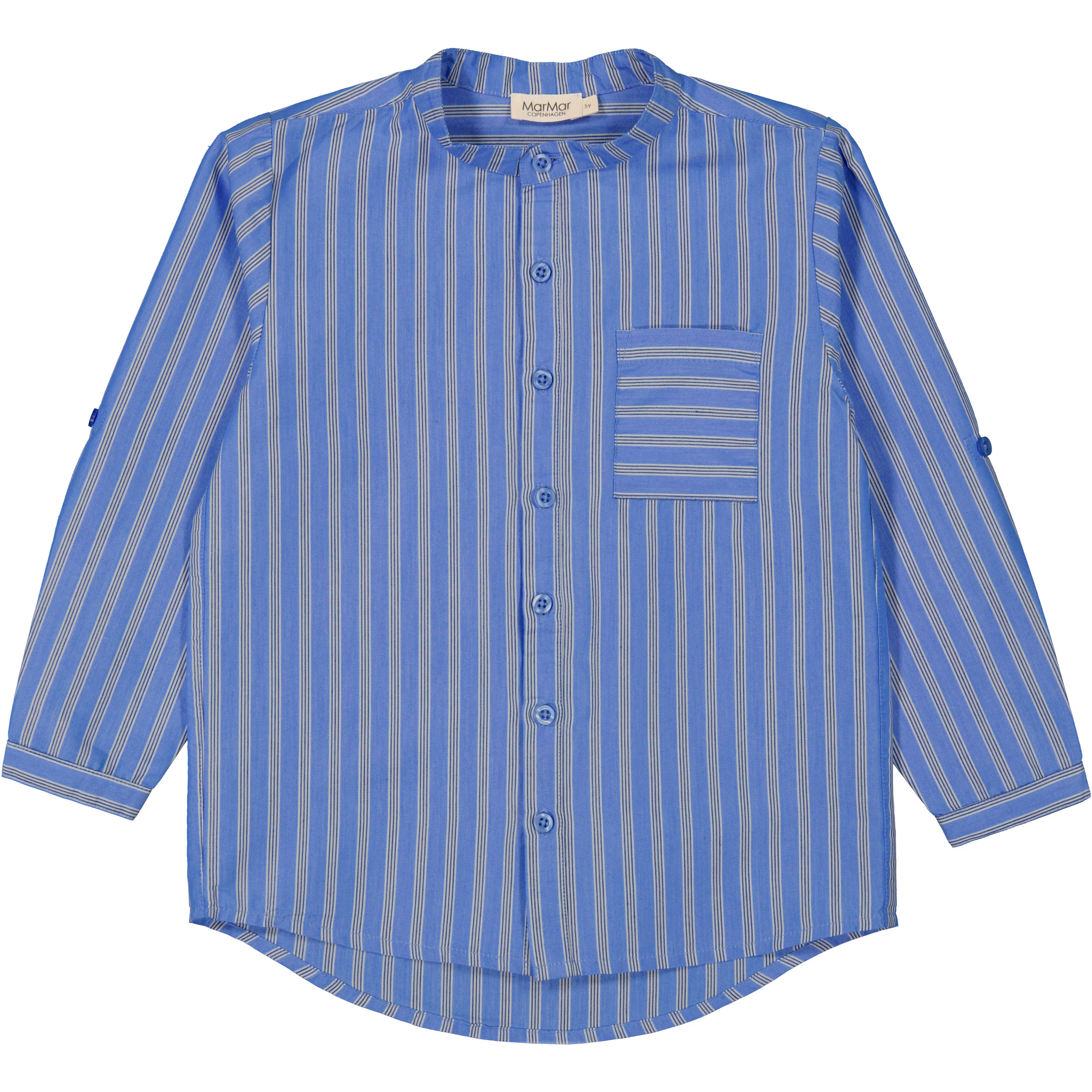 MarMar Copenhagen Cornflower Stripe LS Shirt Theodor Shirt - Image 3