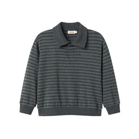 MarMar Copenhagen Forest Stripe Melange Thanos Polo