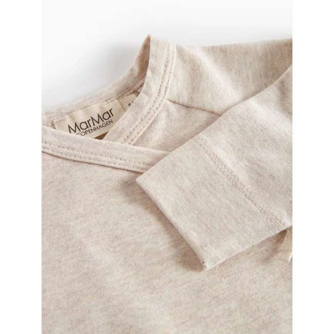 MarMar Copenhagen Light Beige Melange Tut Wrap LS Tee - Image 3