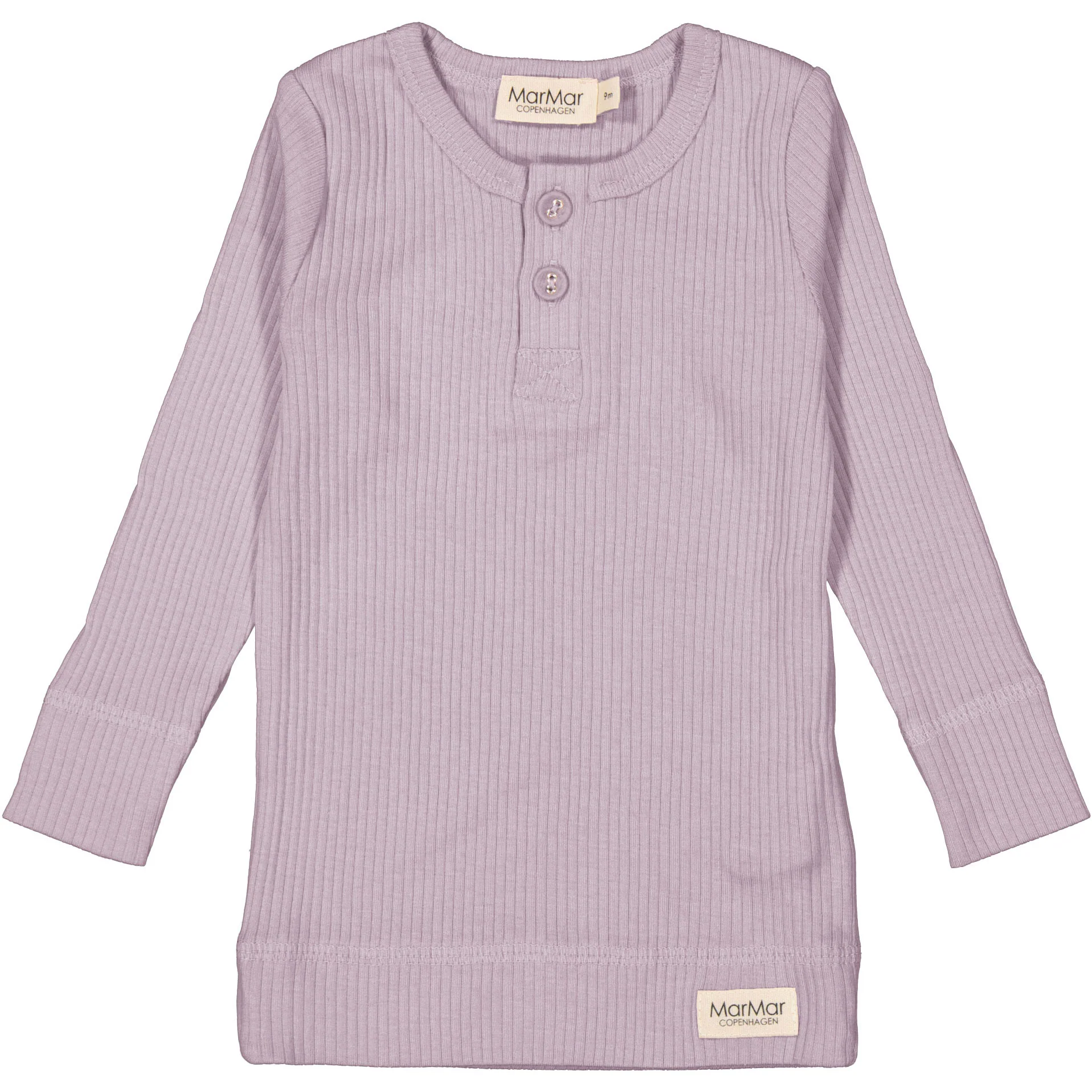MarMar Copenhagen Lilac Bloom Long Sleeve Henley Tee - Image 2