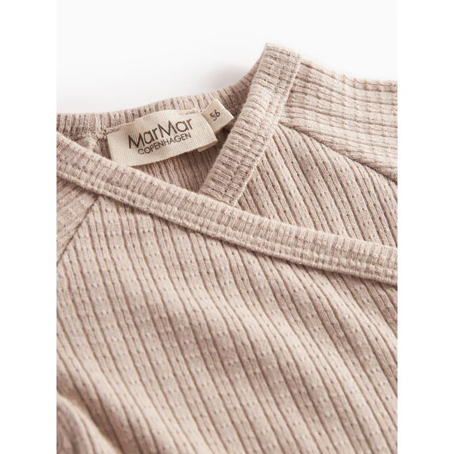 MarMar Copenhagen Soft Beige Tut Wrap LS Baby Tee - Image 3