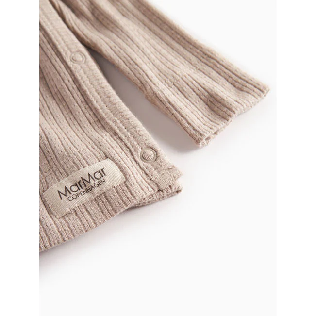 MarMar Copenhagen Soft Beige Tut Wrap LS Baby Tee - Image 4