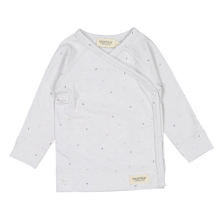MarMar Copenhagen Sprinkle Blue LS Wrap Tuti Top