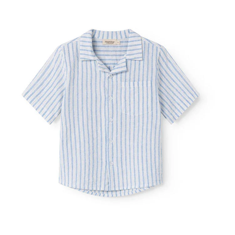 MarMar Copenhagen  Surf Blue Stripe Tage Shirt