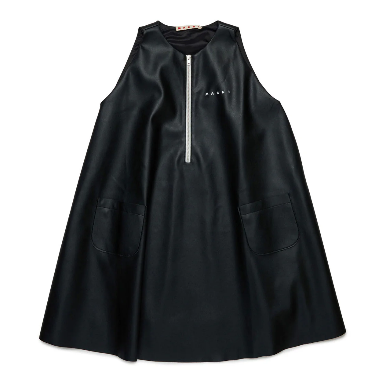 Marni Black Marni Patch Leather Dress