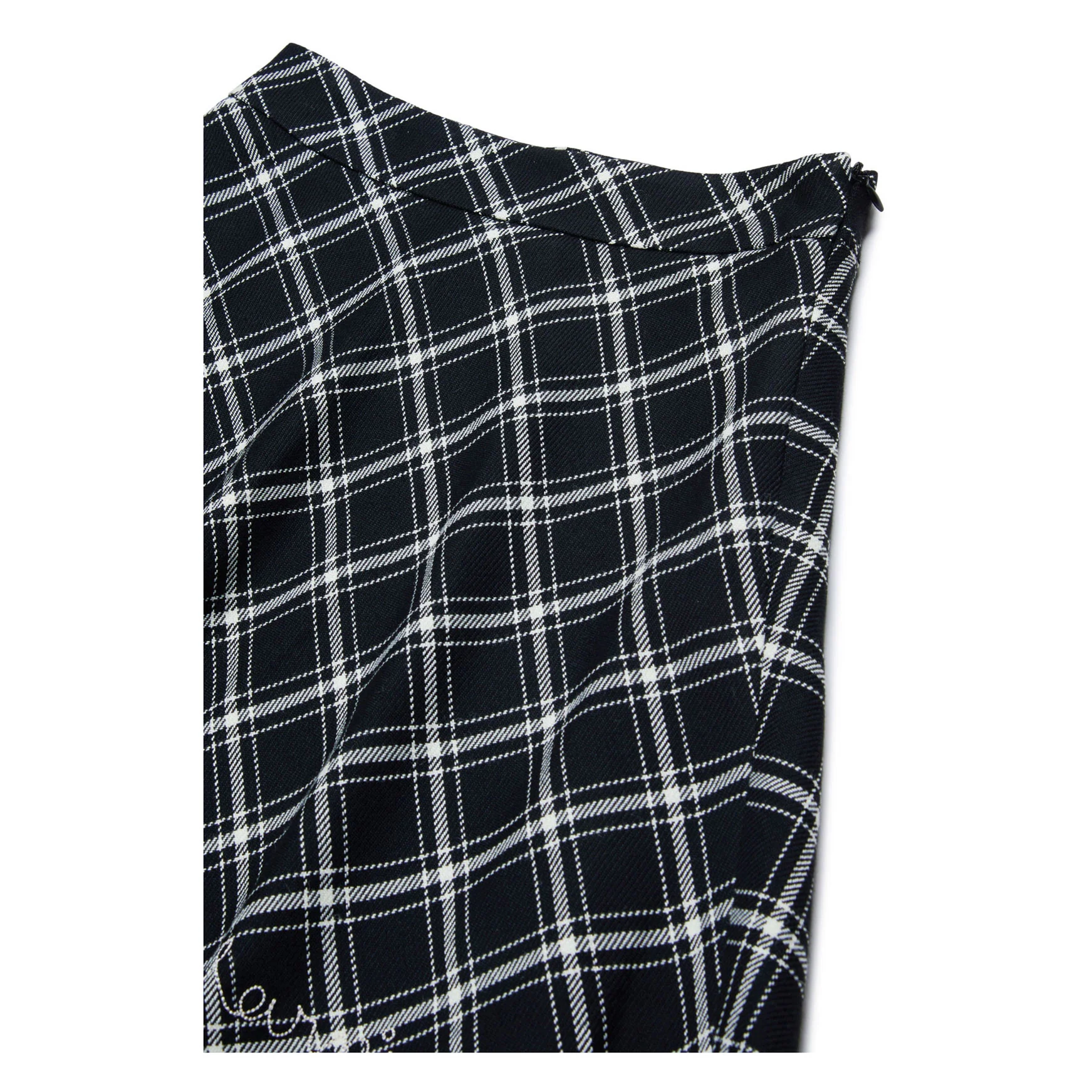 Marni Black Plaid A-line Skirt - Image 3
