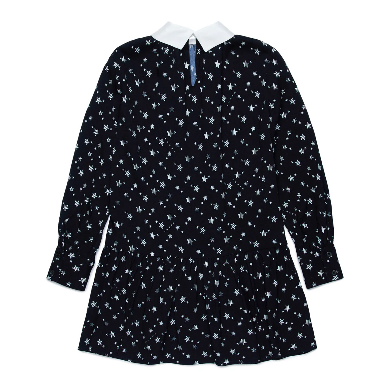 Marni Black Star Collar Print Dress - Image 2