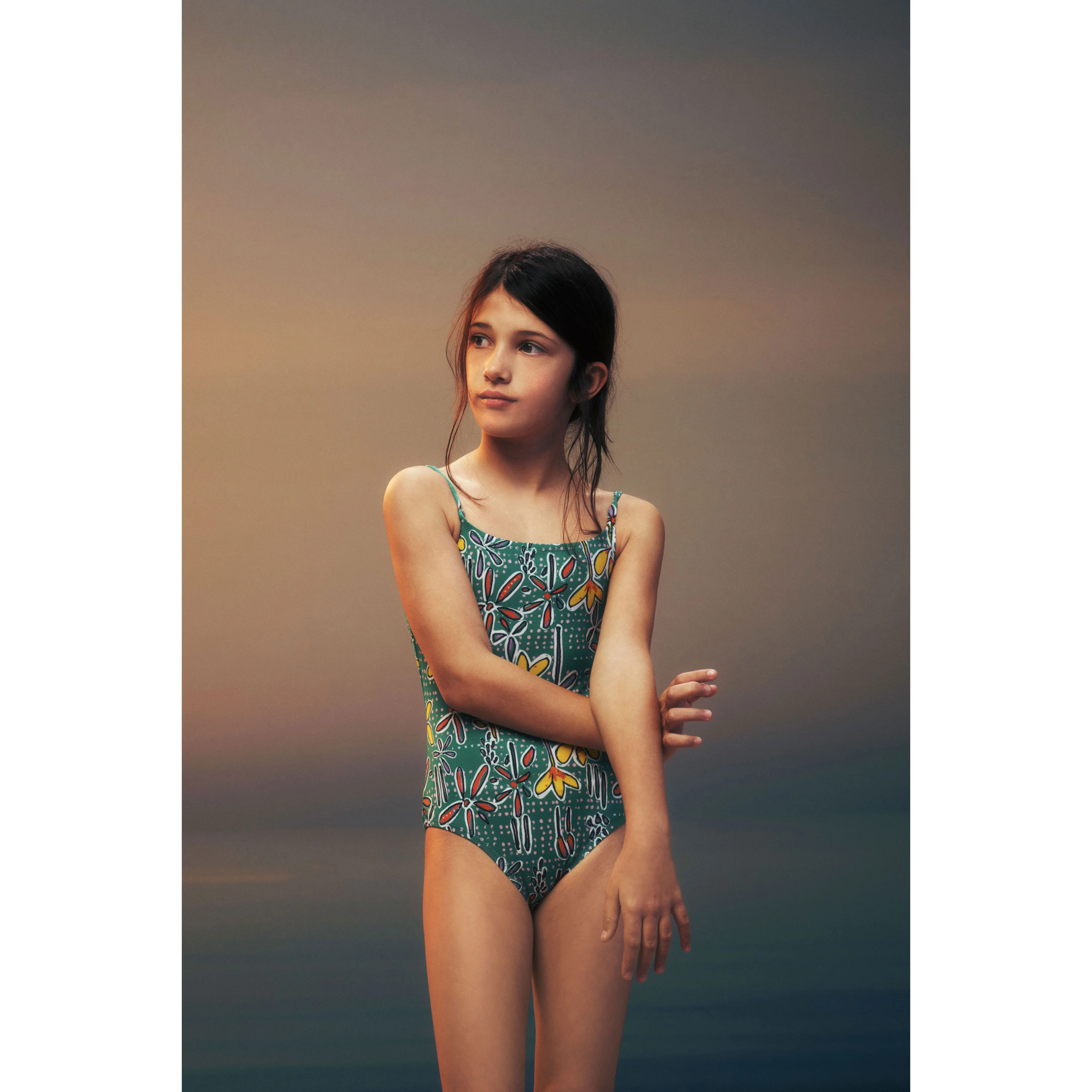 Marni Green Floral Swimsuit - Image 2