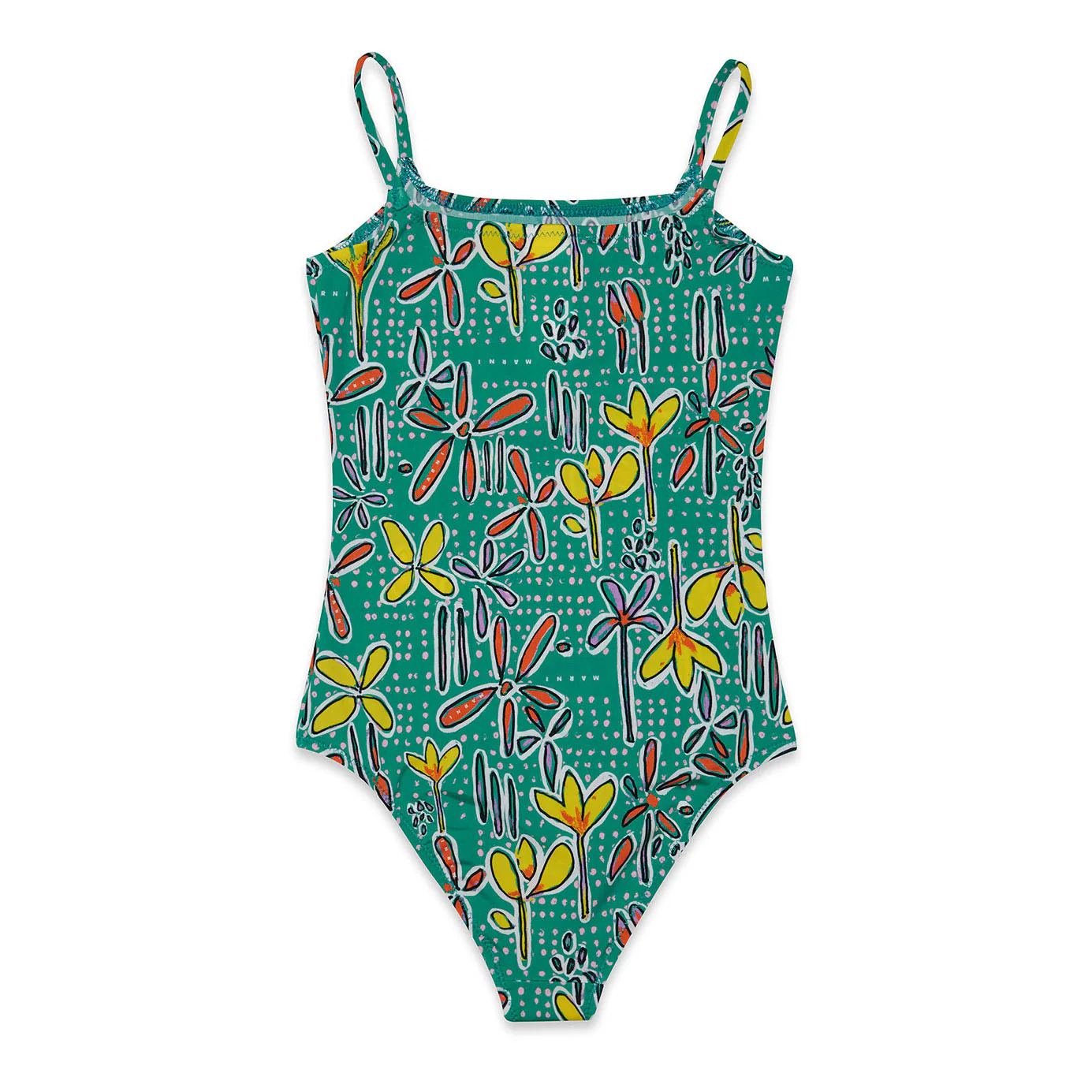 Marni Green Floral Swimsuit - Image 3