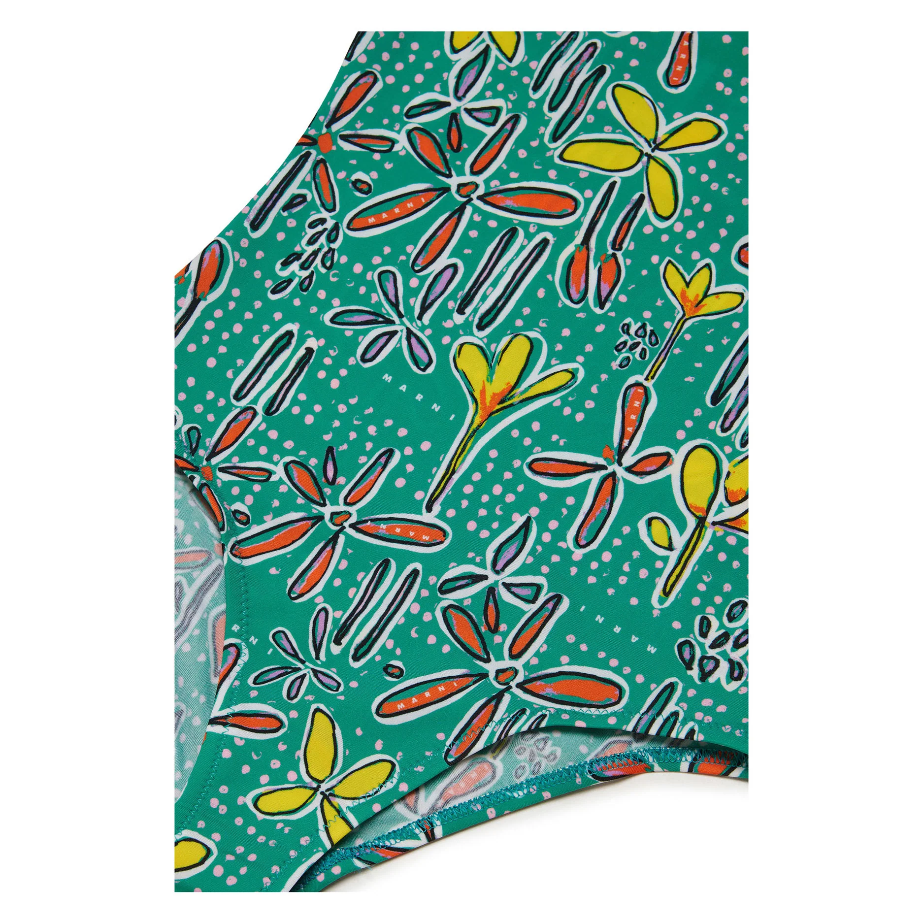 Marni Green Floral Swimsuit - Image 5