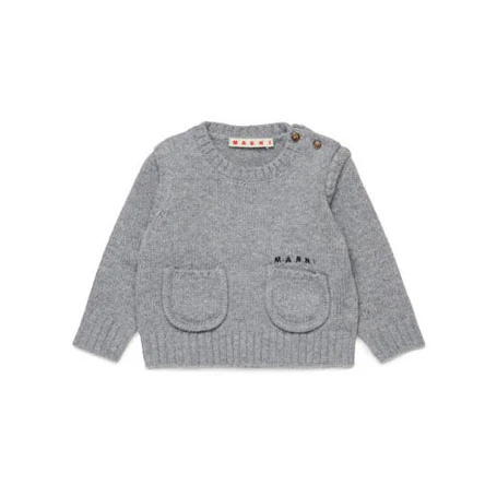 Marni Grey Pocket Baby Pullover