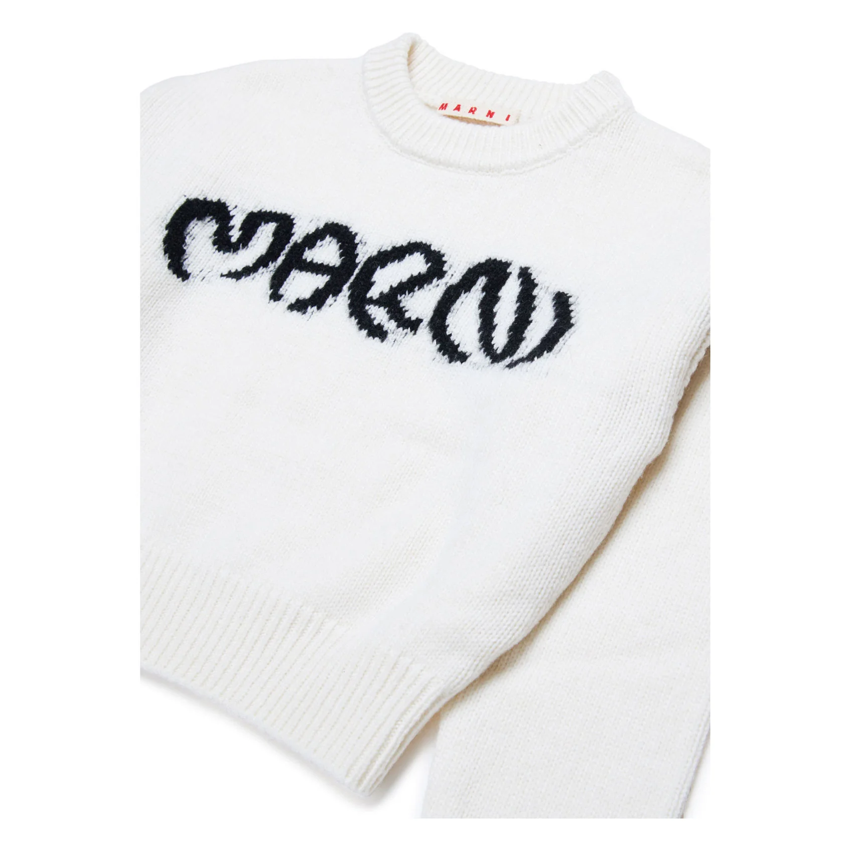 Marni White Logo Knit Sweater - Image 3