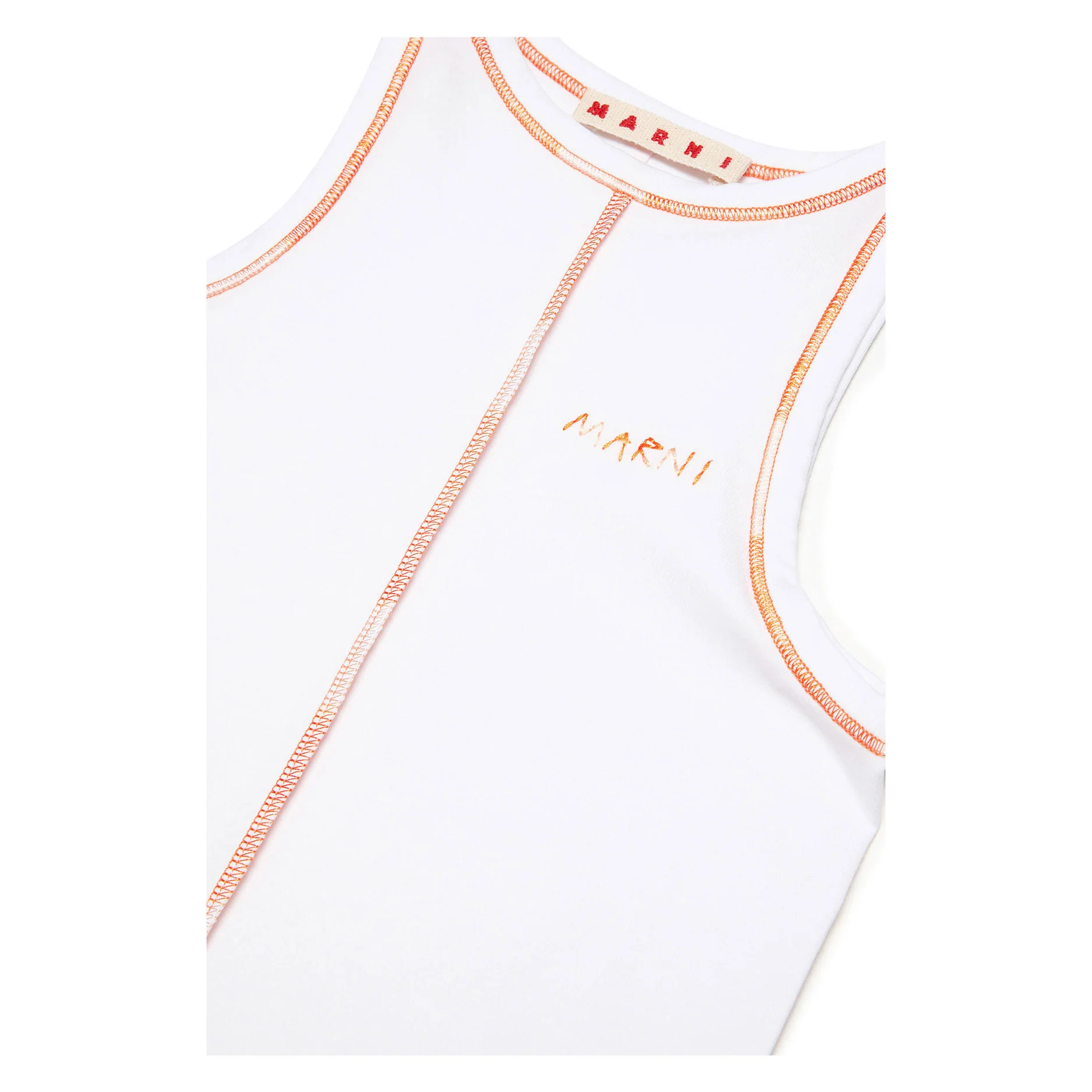 Marni White Stitched Jumper Dress - Image 4