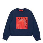 Max and Co Navy Square Logo Sweatshirt
