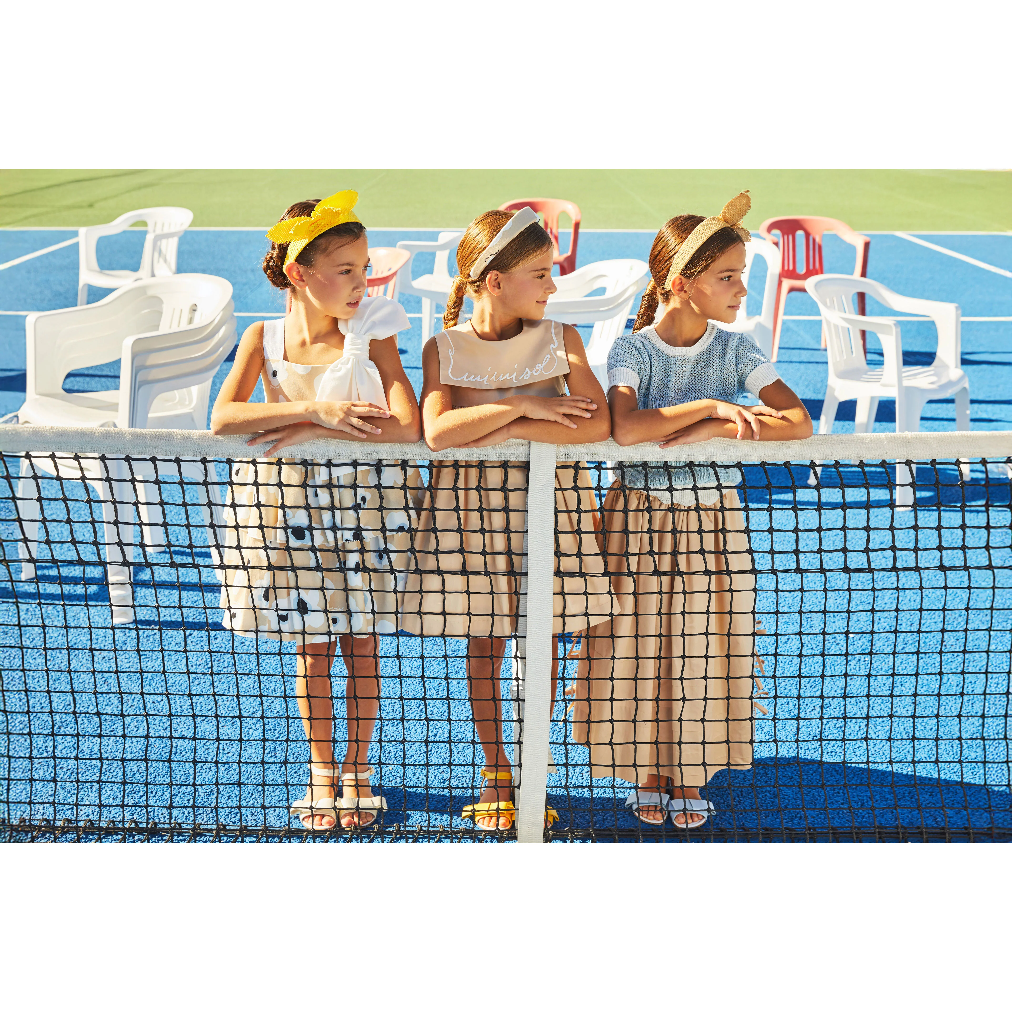 Mimisol Beige Embroidered Cotton Dress - Image 3