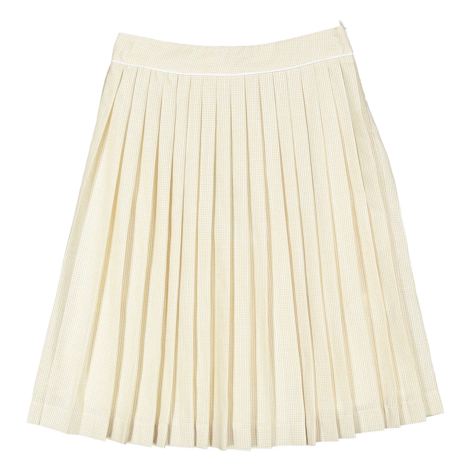 Mimisol Beige Pleated Long Skirt