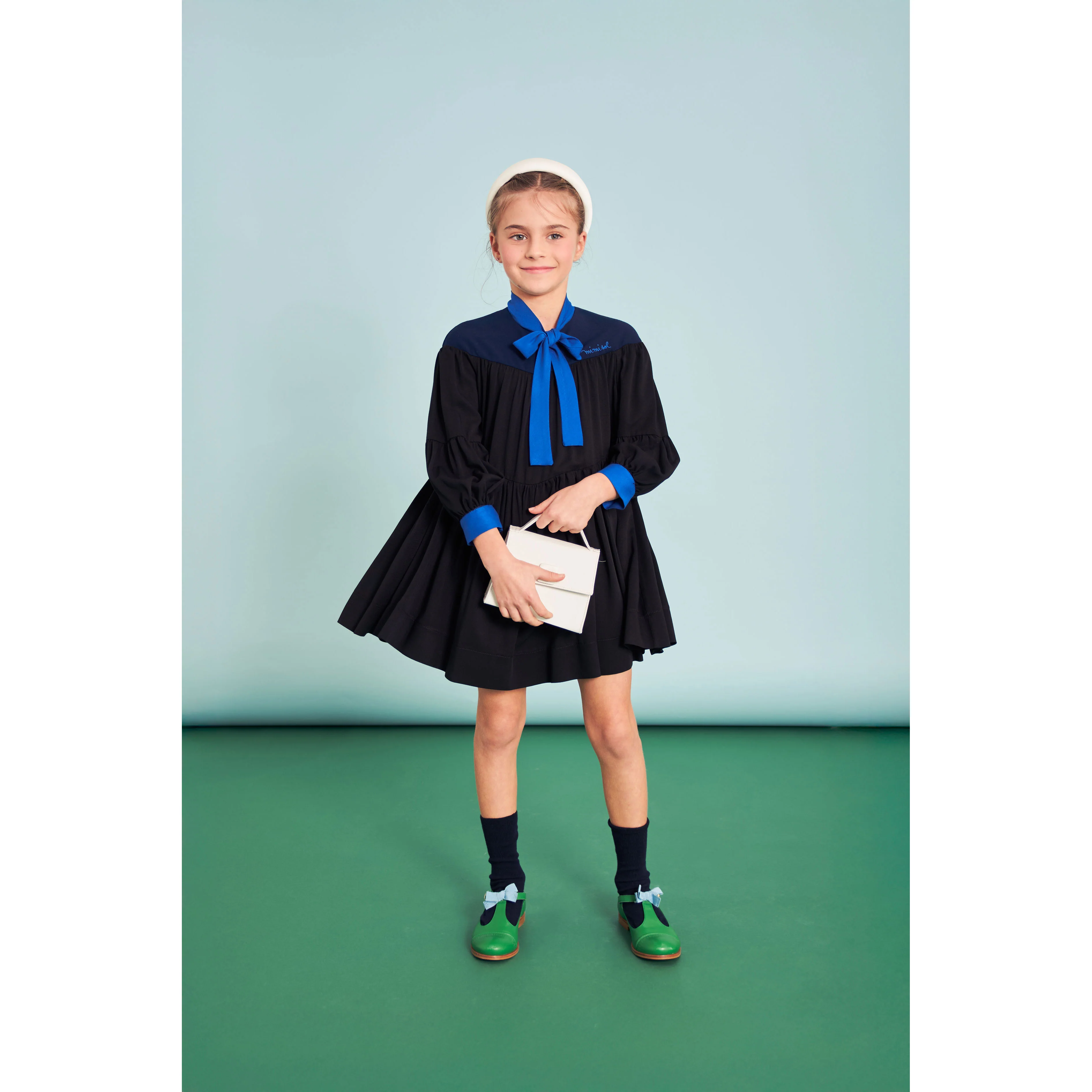 Mimisol Black Colorblock Dress - Image 2