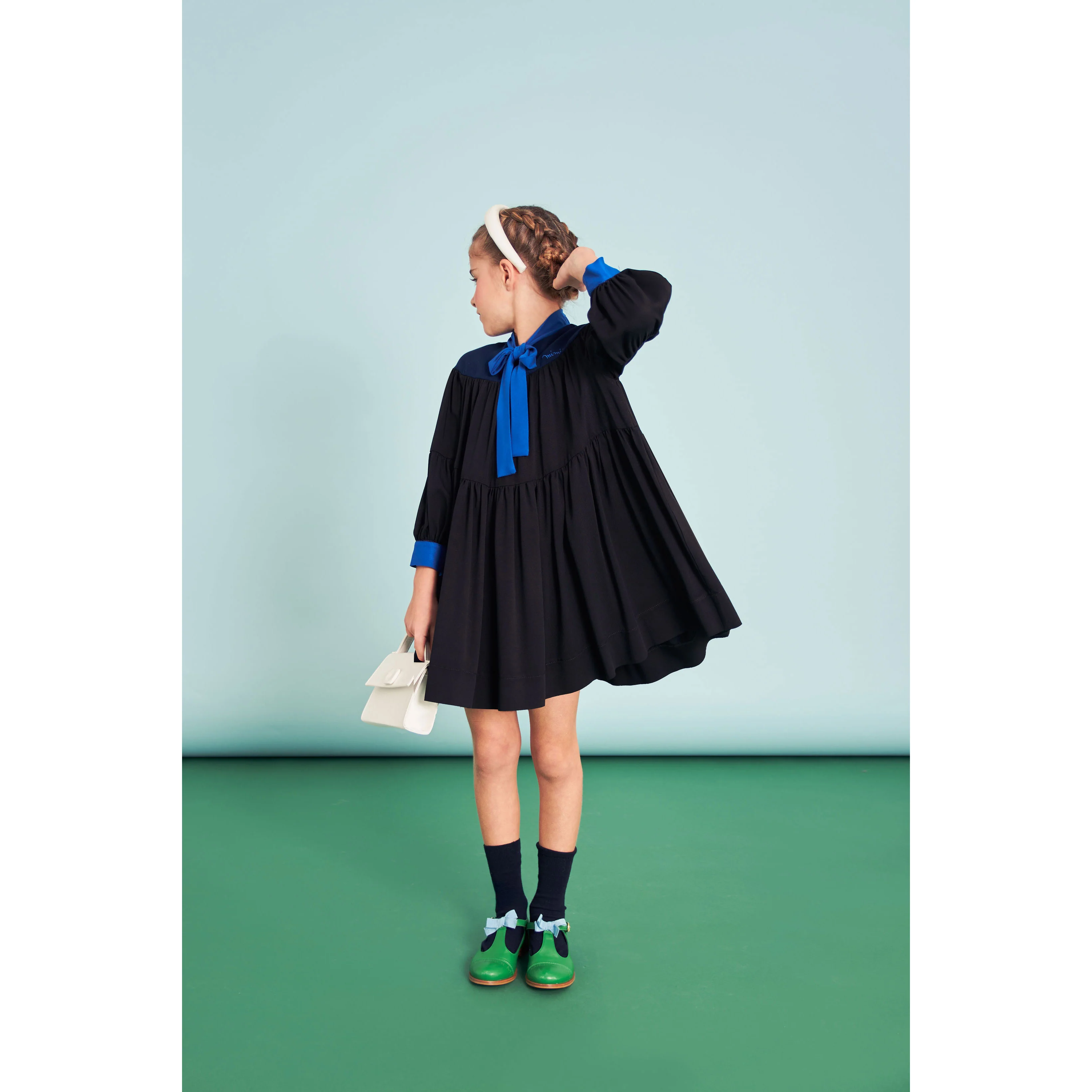 Mimisol Black Colorblock Dress - Image 3