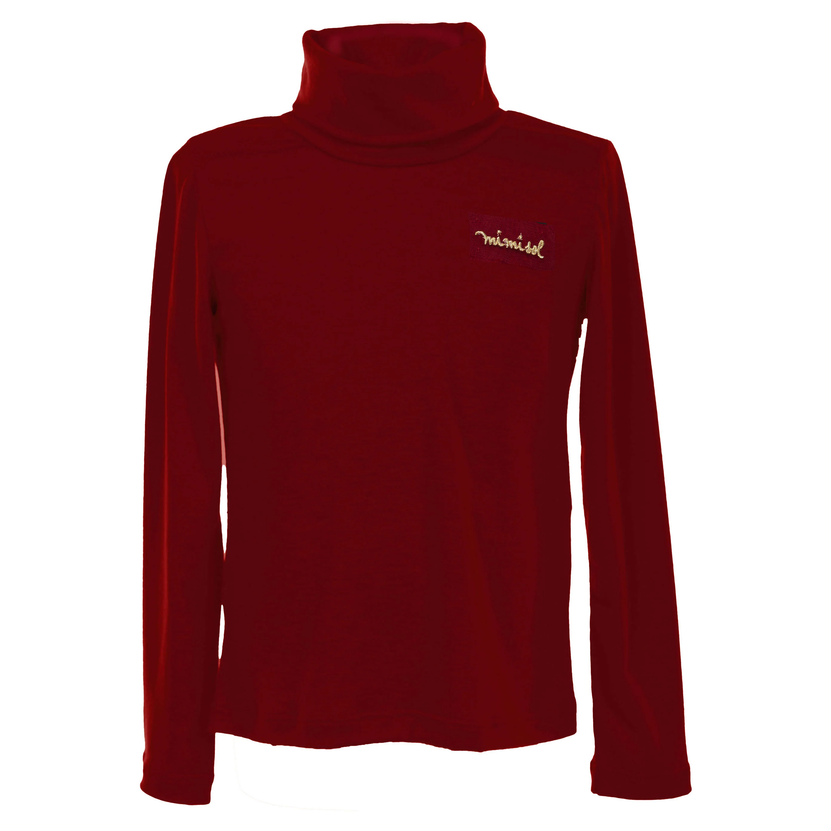 Mimisol Burgundy Jersey Turtleneck