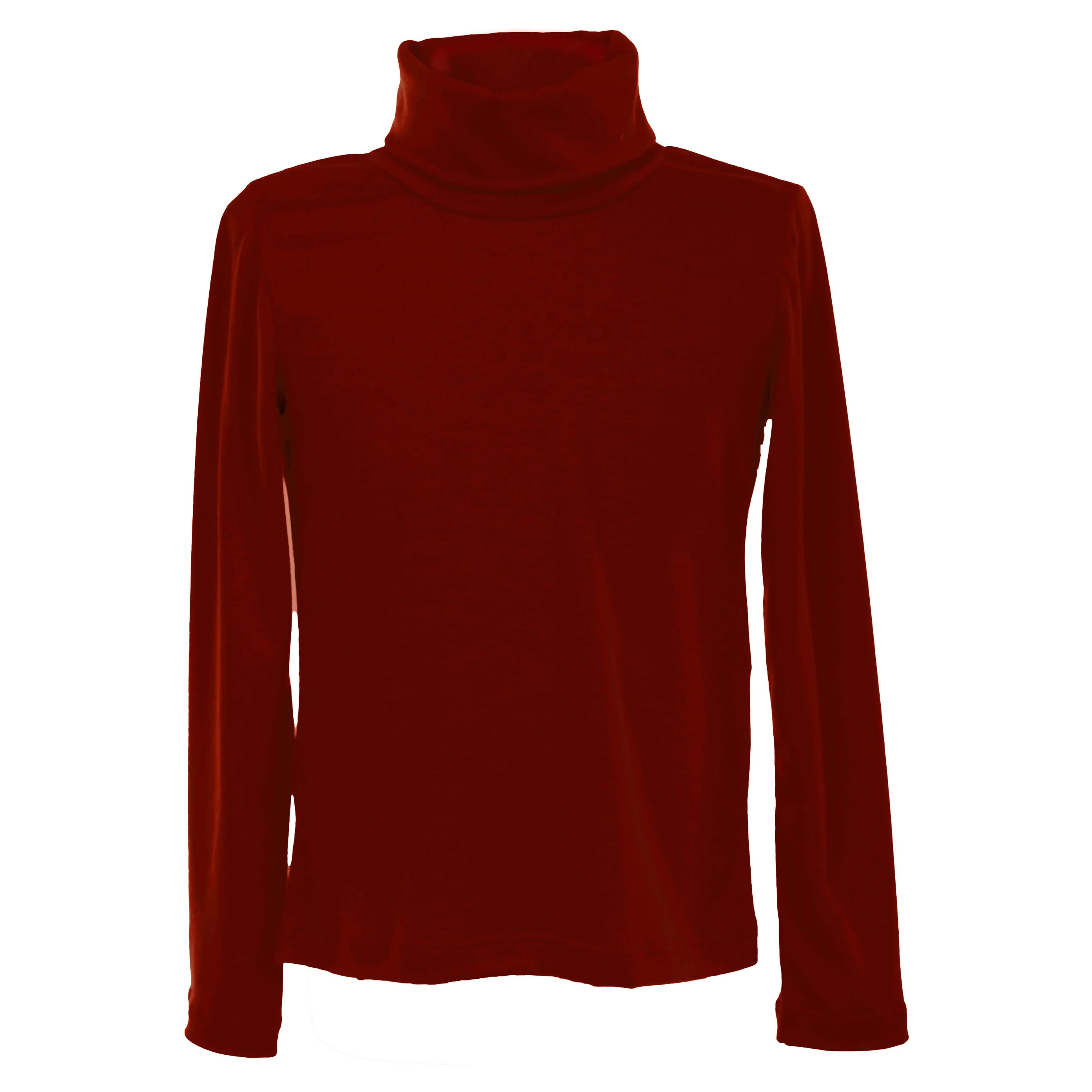 Mimisol Burgundy Jersey Turtleneck - Image 2