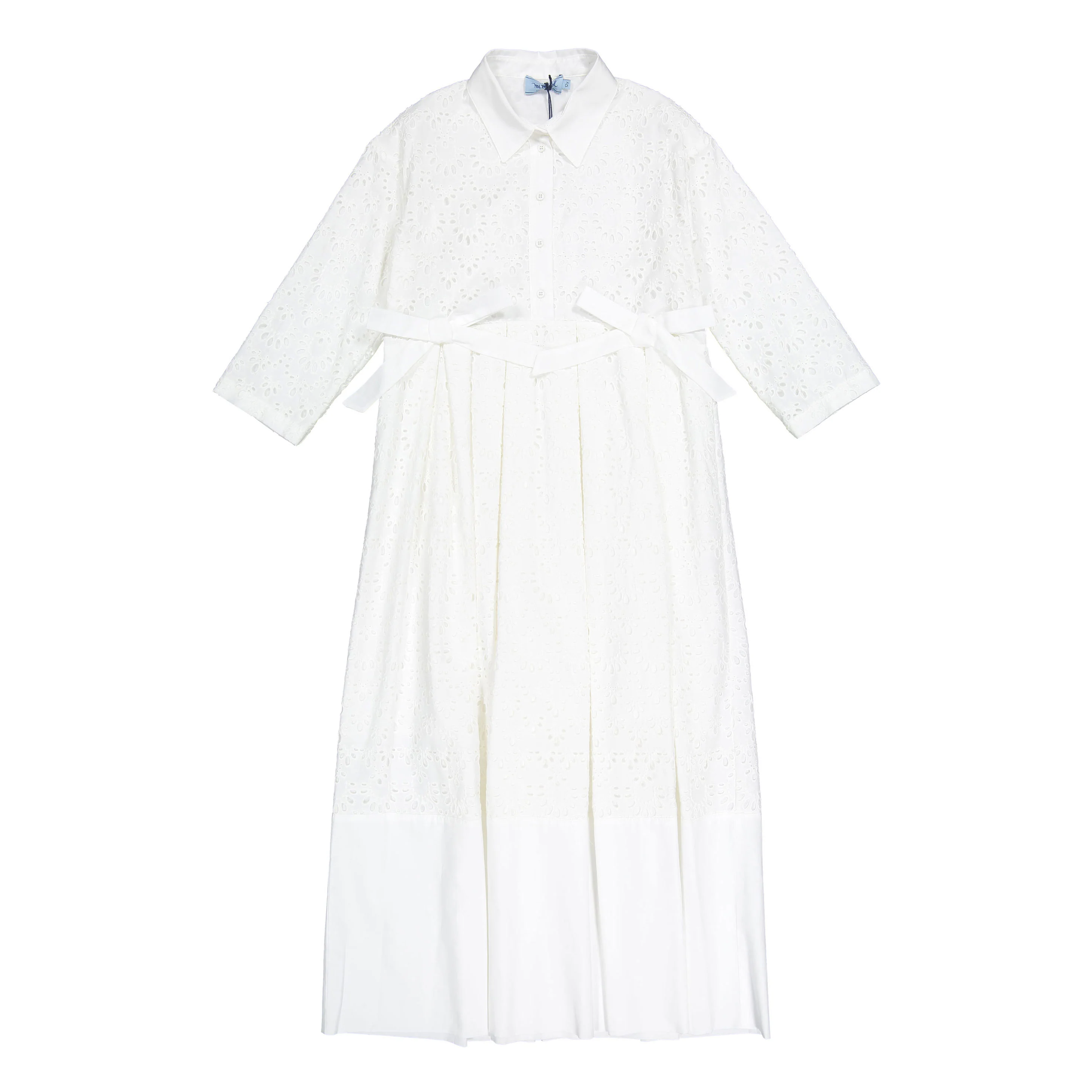 Mimisol Cream Sangallo  Maxi Dress