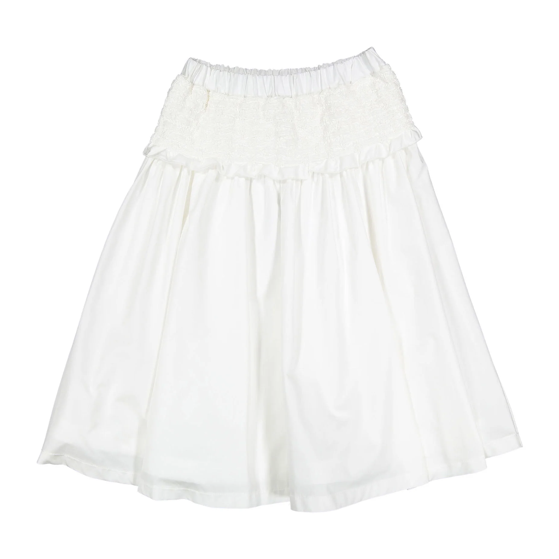 Mimisol Cream Smocked Speical Skirt